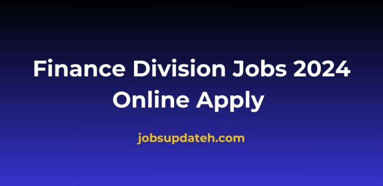 Finance Division Jobs 2024 Online Apply